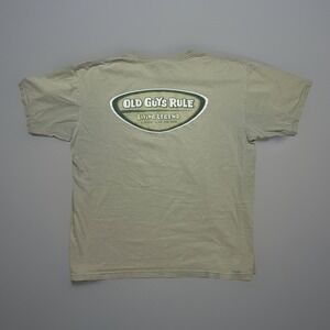 Vintage y2k Old Guys Rule Local Legend T-Shirt Size XL 22x26.5 Sage Green Tee xx